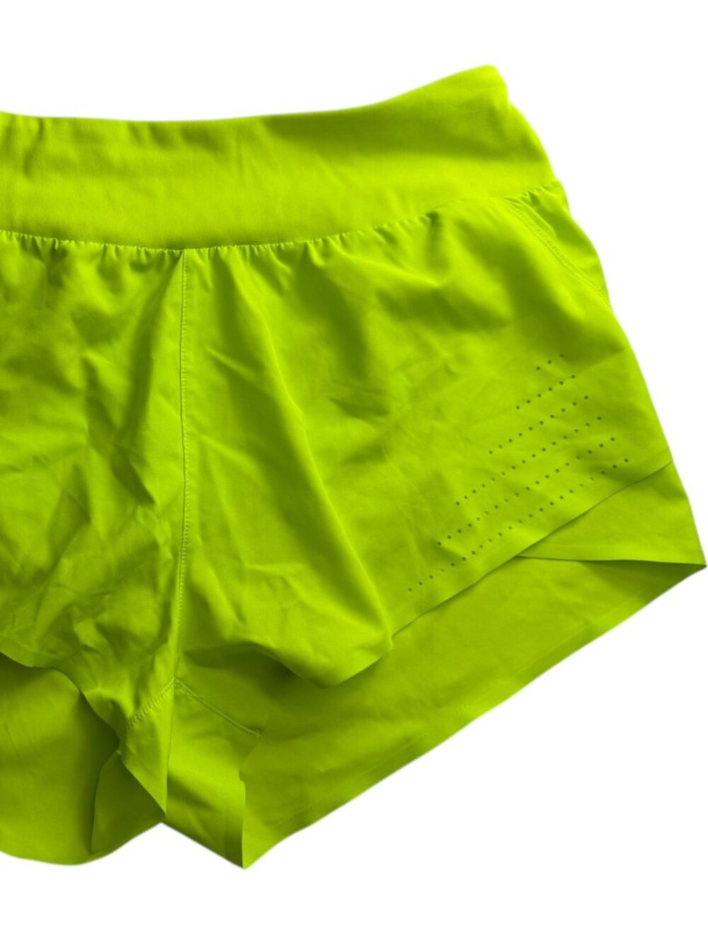JOY LAB Neon Fluorescent Lime Yellow Green Athletic Shorts. Size Women's M